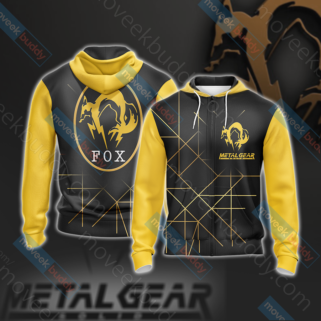 Metal Gear Solid V - FOX Unit Crest Unisex Zip Up Hoodie Jacket