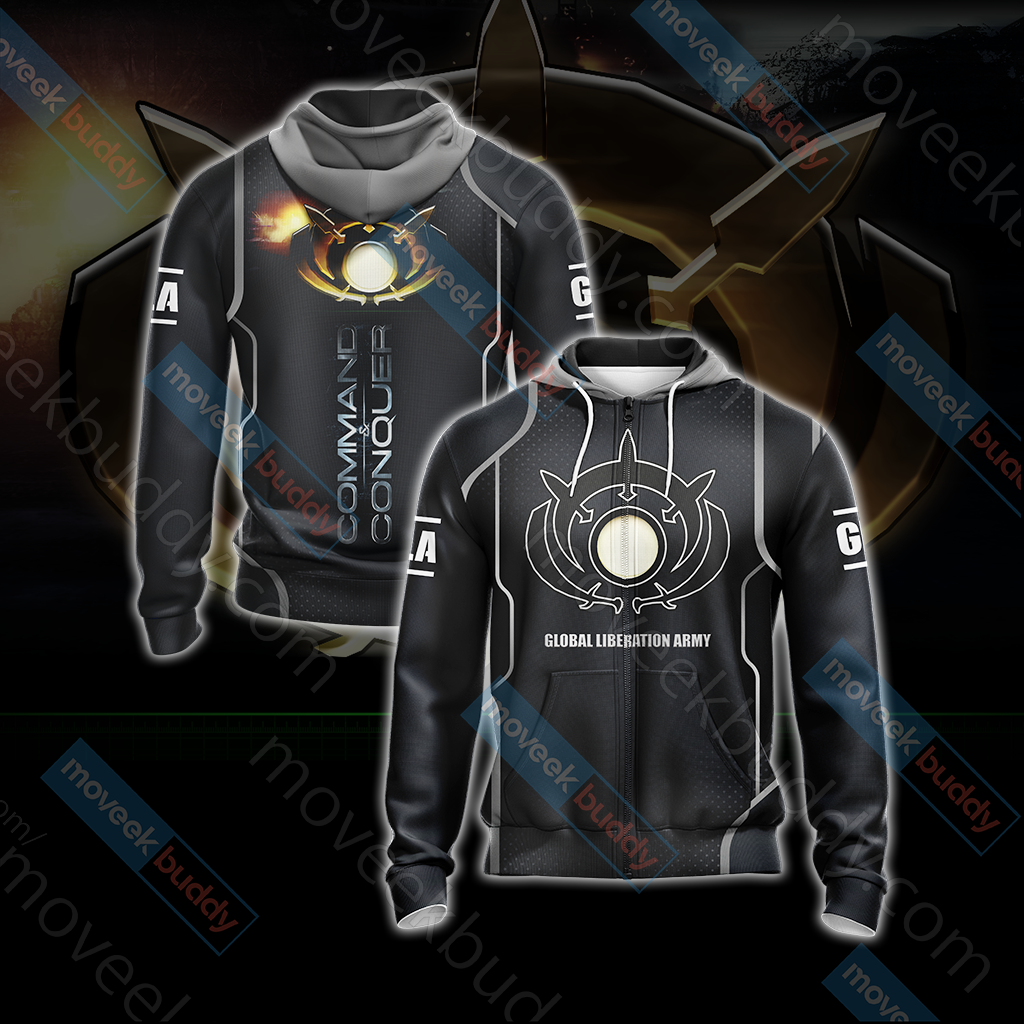 Command & Conquer - GLA (Global Liberation Army) Unisex Zip Up Hoodie Jacket