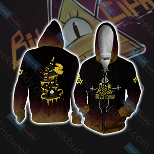 Gravity Falls - Bill Cipher Wheel New Version Unisex Zip Up Hoodie Jacket