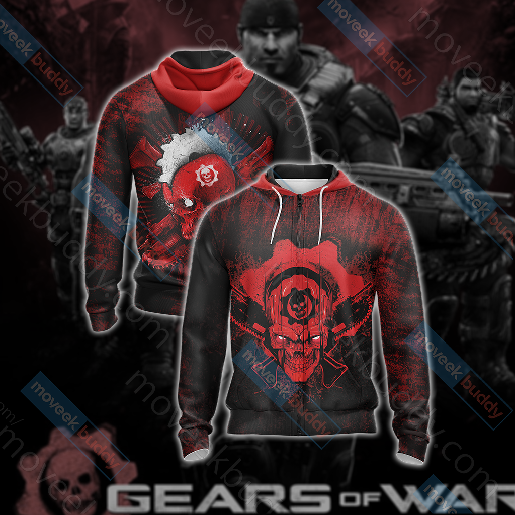 Gears of War New Look Unisex Zip Up Hoodie Jacket