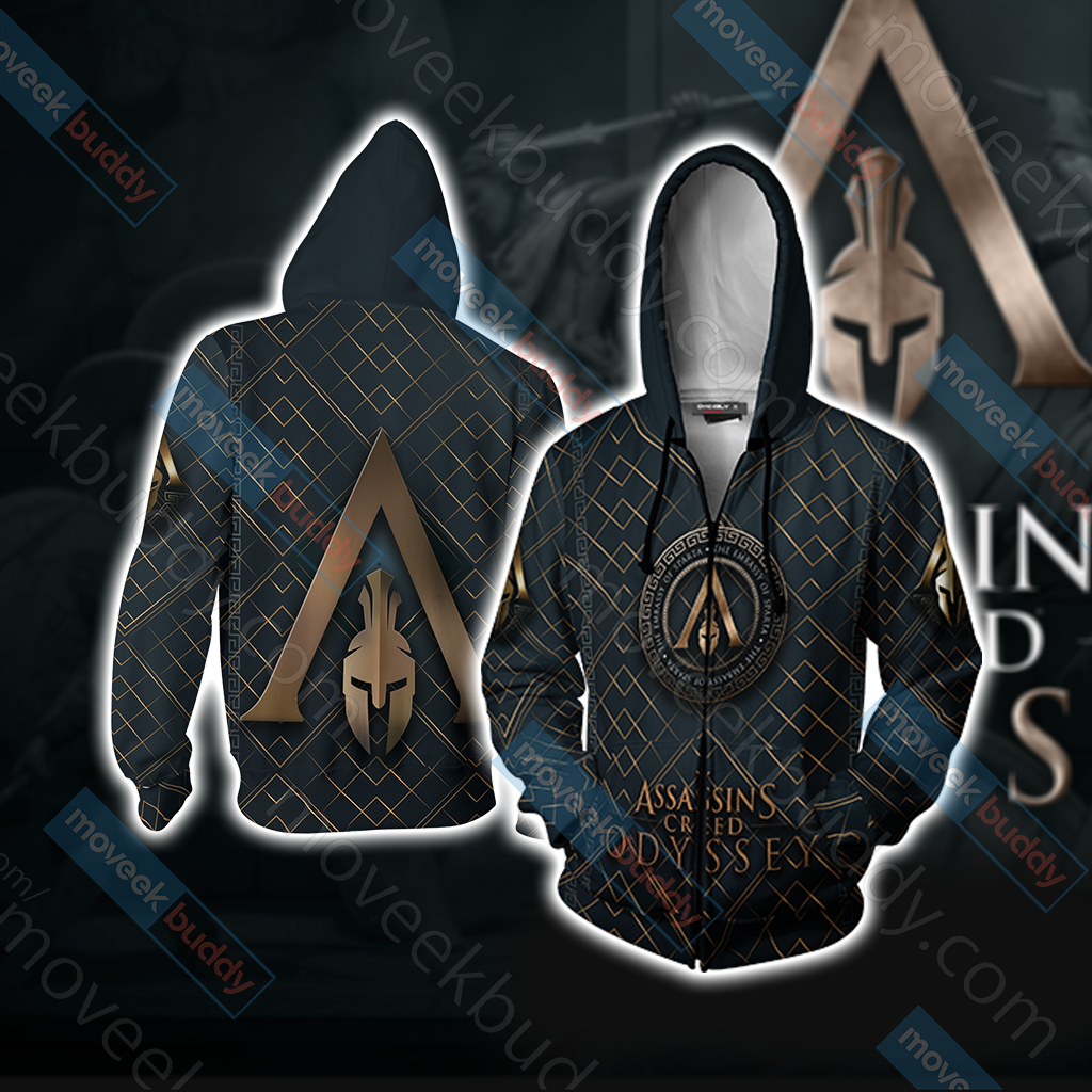 Assassin's Creed Odyssey New Zip Up Hoodie Jacket