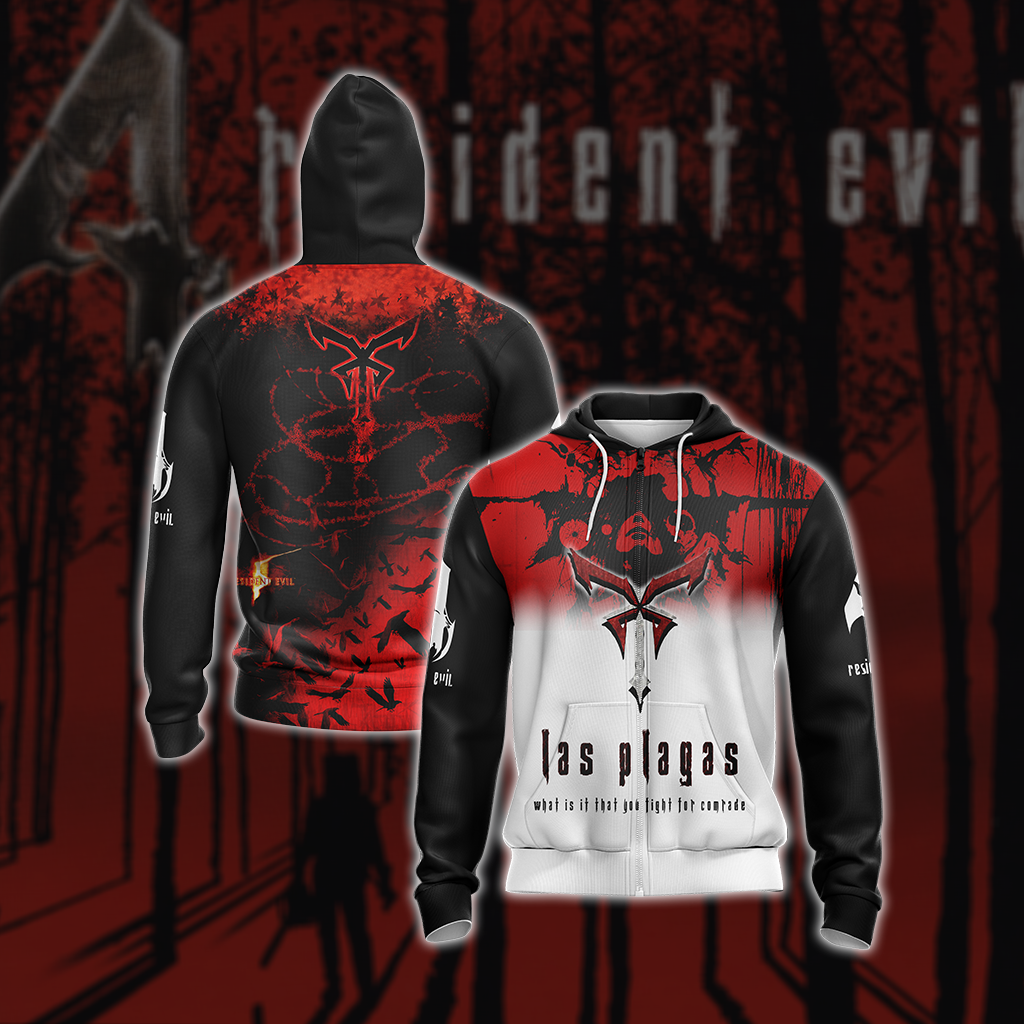 Resident Evil - Las Plagas Unisex Zip Up Hoodie
