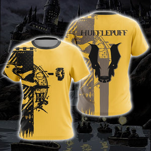 Quidditch Harry Potter Hogwarts House Hufflepuff Unisex 3D T-shirt
