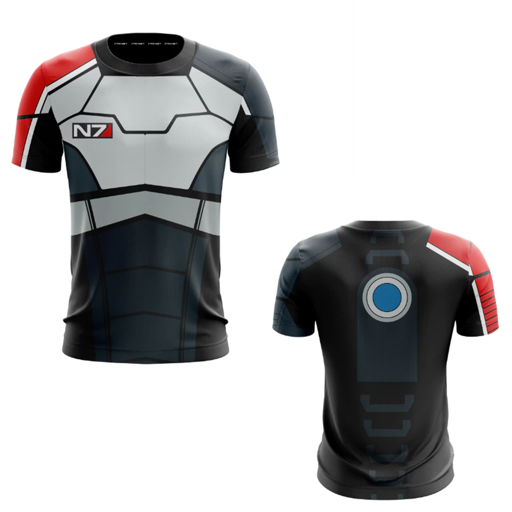 N7 Mass Effect 3 Cosplay Unisex 3D T-shirt