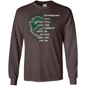 Slytherin House Harry Potter Fan ShirtG240 Gildan LS Ultra Cotton T-Shirt