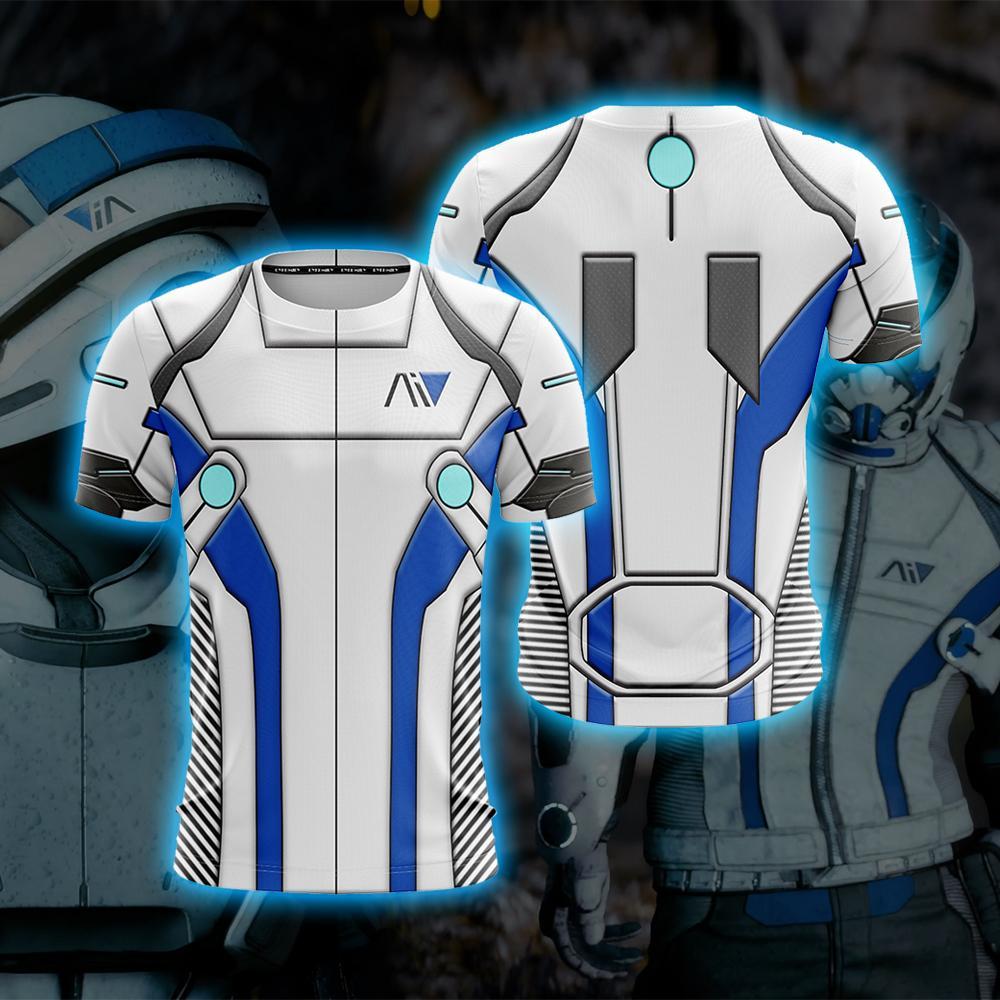 Liam Kosta Suit Mass Effect Unisex 3D T-shirt