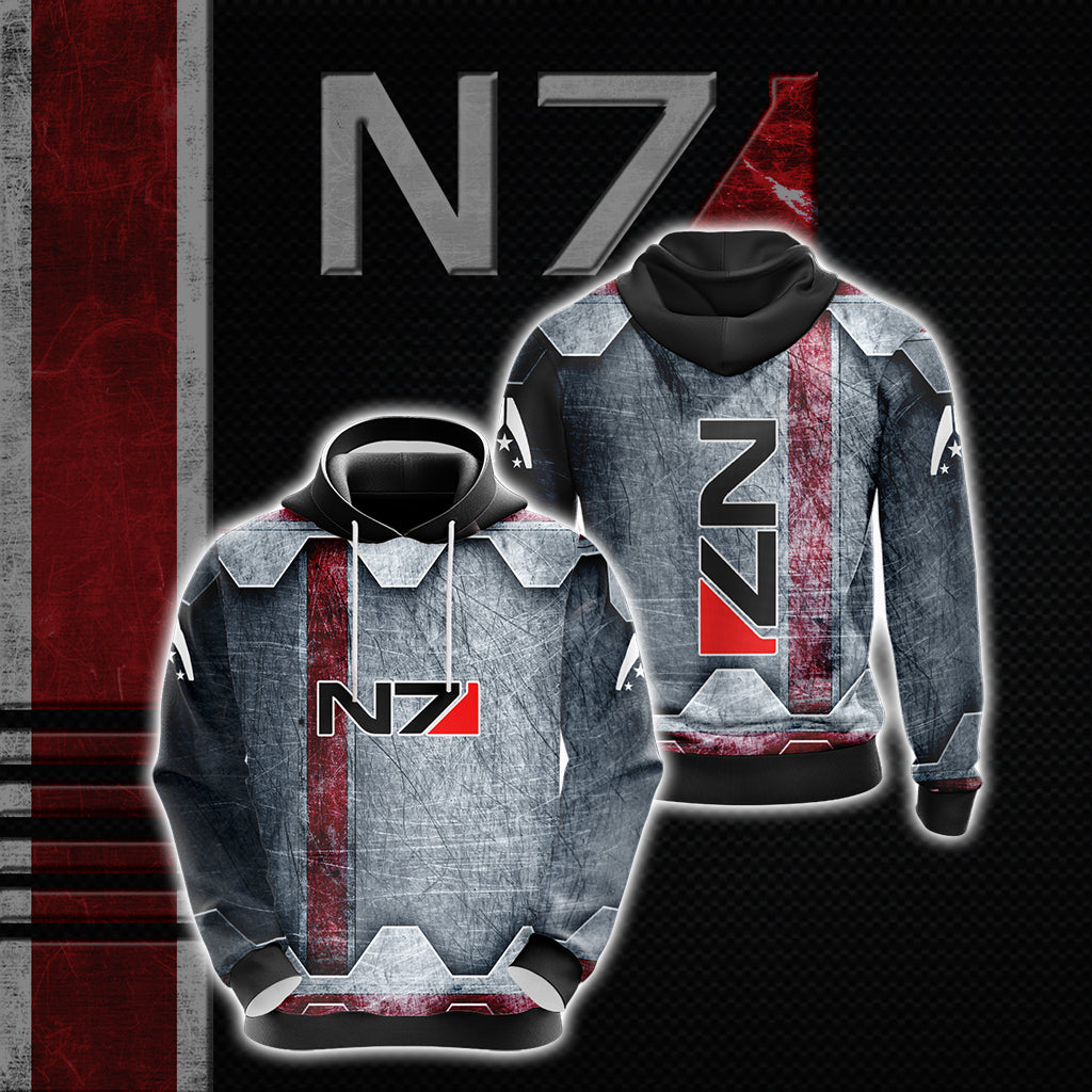 Mass Effect - N7 New Look Unisex 3D Hoodie