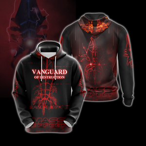 Mass Effect - Vanguard Of Destruction Unisex 3D T-shirt Zip Hoodie Pullover Hoodie