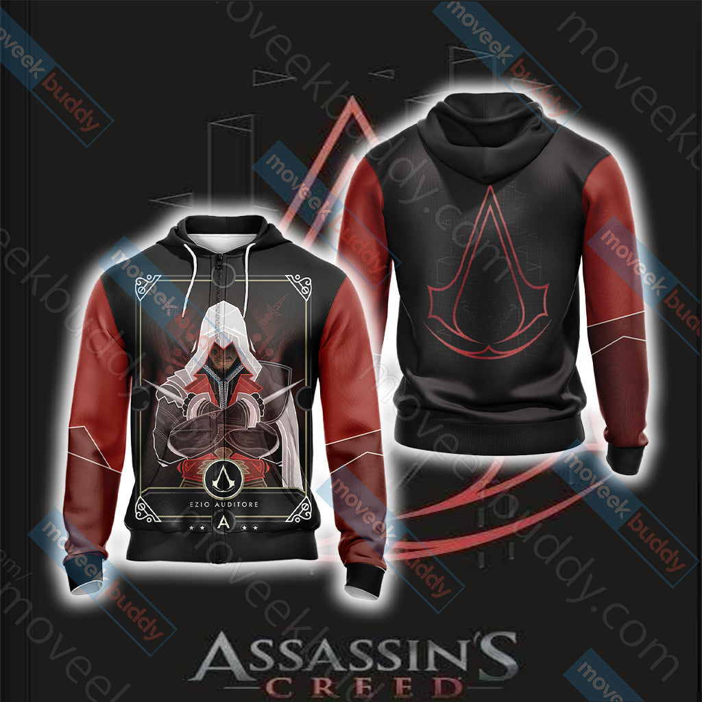 Assassin's Creed New Style Unisex Zip Up Hoodie Jacket